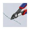 Elektronikai oldalcsípő fogó 62HRC max.d1,2/0,6mm nyitórugós piros-kék normál Super Knips KNIPEX - 7891125