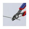 Elektronikai oldalcsípő fogó 62HRC max.d1,2/0,6mm nyitórugós piros-kék normál Super Knips KNIPEX - 7891125