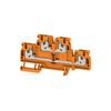 Emeletes sorkapocs TS35 22A 800V narancs 2.5mm2/érvéghüvely rugószorításos S2T 2.5 OR Weidmüller - 2902400000