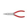 Fél-kerek csőrű (rádió) fogó 61HRC vágóéllel max.d2,5/1,6mm piros 160mm-hossz KNIPEX - 2501160