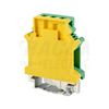 Földelő sorkapocs TS35/C 1-szintes 4-16mm2 zöld-sárga csavaros csavaros TRACON - TSKA16JD