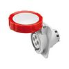 Ipari dugalj beépíthető 3P+E 400V(50+60Hz) piros ferde 16A IP67 műanyag IEC309HP GEWISS - GW62231H