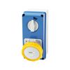 Ipari dugalj falra szerelhető 3P+E mechanikai reteszelés 16A IP67 110V(50+60Hz) sárga IB GEWISS - GW66202N