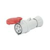 Ipari dugalj lengő 3P+N+E 16A 380-415V(50+60Hz) piros egyenes IP44 műanyag IEC309HP GEWISS - GW62009FH