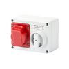 Ipari dugalj ráépíthető 3P+E mechanikai reteszelés 16A IP44 380-415V(50+60Hz) piros IB GEWISS - GW66008