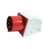 Ipari dugvilla 3P+N+E falonkívüli 32A 400V(50+60Hz) piros műanyag ferde csavaros Dfr-324 TRACON - TICS-525