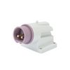 Ipari dugvilla falra szerelhető 2P+E tokozott 16A 20-25V(50+60Hz) ibolya műanyag IEC309HP GEWISS - GW60465