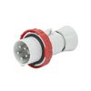 Ipari dugvilla lengő 3P+N+E 32A 380-415V(50+60Hz) piros IP67 műanyag csavaros IEC309HP GEWISS - GW60042H