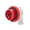 Ipari dugvilla lengő 3P+N+E pipa 32A 380-415V(50+60Hz) piros IP67 műanyag IEC309HP GEWISS - GW60124