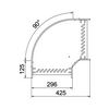 Kábeltálca 90° idom 300mm x 60mm-mag. 90° merítetten horganyzott acél RB 90 630 FT OBO-BETTERMANN - 6036596