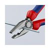 Kombinált fogó 60HRC max.d12/3,4/2,2mm-vágás piros-kék polírozott 180mm KNIPEX - 0302180