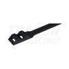 Kötegelő 132mm x 9mm fekete műanyag belsőfogas 27mm-max.kötegátmérő TRACON - 132-12