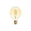 LED lámpa G95 spirál borostyán gömb filament 5W- 27W E27 290lm 818 220-240V XLED G95 5W-SW KANLUX - 29644