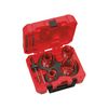 Lyukfűrész készlet 10db d35-/44/51/57/68/76mm +tartozék +koffer gipszkartonhoz BigHawg Milwaukee - 4932464939
