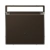 Merten D-Life fedlap mokka bronz üres-jel IP20 fém kapocs Schneider - MTN3854-6052