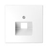 Merten D-Life fedlap RJ45 adatcsatlakozóhoz műanyag fehér címketartó nélkül Schneider - MTN4521-6035