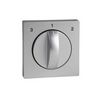 MERTEN Fedlap, forgatógombos ventilátor kapcsolóhoz, System-M, alumínium - MTN437160