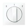 MERTEN Fedlap, forgatógombos ventilátor kapcsolóhoz, System-M, aktívfehér - MTN567325