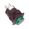 Mini jelzőlámpás nyomógomb, zöld 1×NO, 110V AC/DC MNG-110G TRACON
