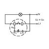 Mini jelzőlámpás nyomógomb, zöld 1×NO, 110V AC/DC MNG-110G TRACON