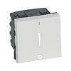 Mosaic 102 2P kapcsoló +jelzőfény moduláris fehér modultartó csavaros IP31 1- LEGRAND - 077052