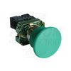 Nyomógomb komplett fém d22 40mm 3A zöld gomba visszaugró 1z csavaros kerek IP42 TRACON - NYGBC31Z