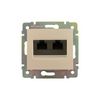 Valena adatcsatlakozó dugalj STP 2xRJ45 8(8) Cat6 krém csavaros LEGRAND - 774145