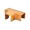 Vezetékcsatorna T-idom fedél 20x20-hoz világos barna 21.2mm x 19.2mm x fedél kezeletlen LHD KOPOS - 8624_SD