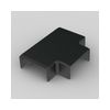 Vezetékcsatorna T-idom fedél 40X20-hez fekete 41.1mm x 18.5mm x fedél kezeletlen LHD KOPOS - 8634_FB