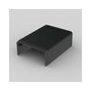 Vezetékcsatorna végzáró 40X20-hez fekete balos/jobbos 18.5mm x 41.1mm x kezeletlen LHD KOPOS - 8631_FB
