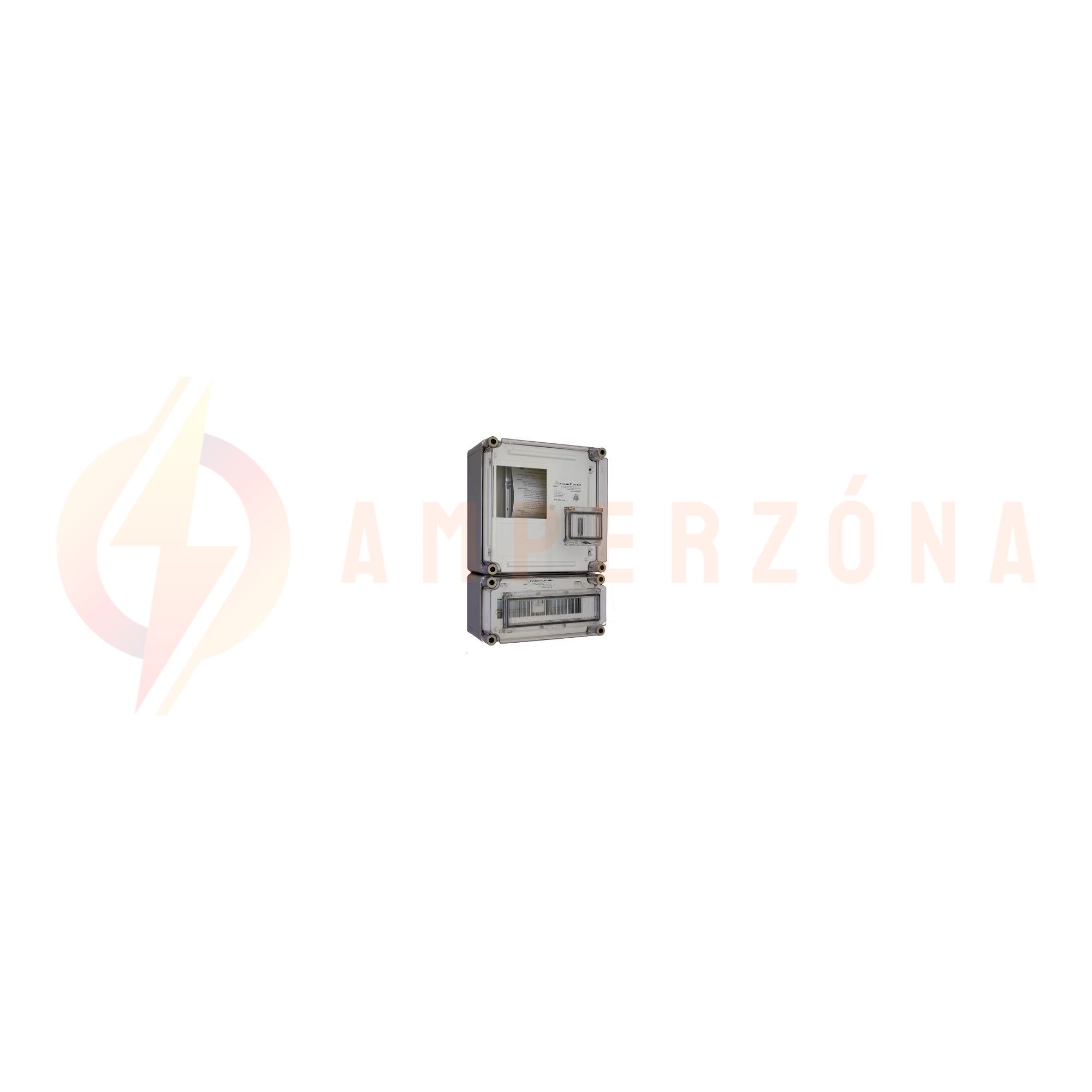 1F mérőszekrény +alul kismegszakítók 1-szintes 1-mérőhely 1 PVT 3030 ÁK 12 - A Csatári Plast - CSP33215001