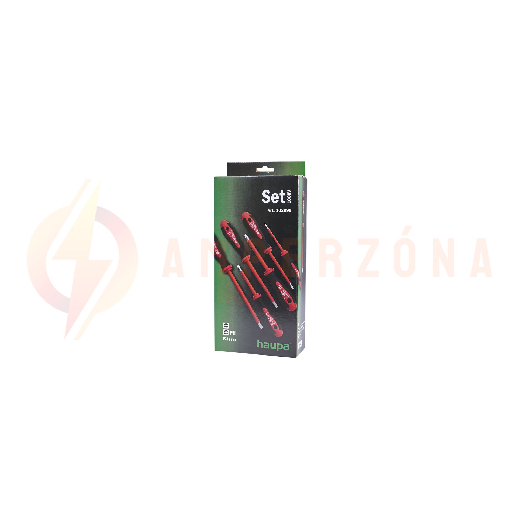 Csavarhúzó készlet piros-fekete 2xPH 4xlapos 6-darabos 1000V HUPslim Haupa - 102999