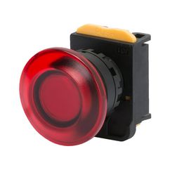 Gomba nyomófej d22 40mm-fej piros reteszelt 74PS GEWISS - GW74364