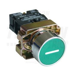 Nyomógomb komplett fém d22 3A