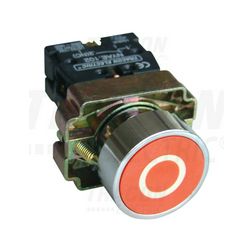 Nyomógomb komplett fém d22 3A