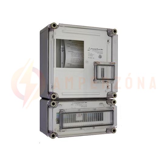 1F mérőszekrény +alul kismegszakítók 1-szintes 1-mérőhely 1 PVT 3030 ÁK 12 - A Csatári Plast - CSP33215001