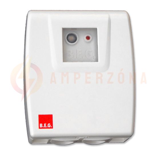 Alkonykapcsoló falra kültér 2-1000lx 1z 2300W falonkívüli műanyag fehér CdS-AP B.E.G. - 92369