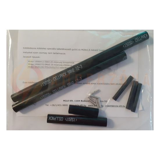 Fűtőkábel csatlakozókészlet cső-/ereszfűtéshez D-TRACE/ELSR/SJXFJ-hez SRH2 12-3+SRUM 6-2 +6xtold - KÖT1